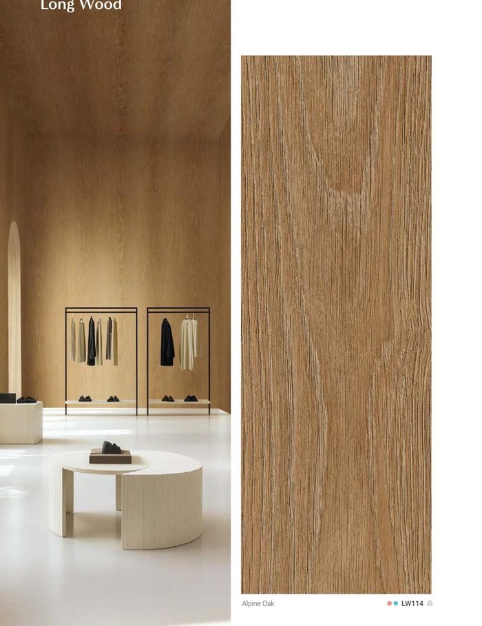 Voorbeeld van houtlook folie in een interieur